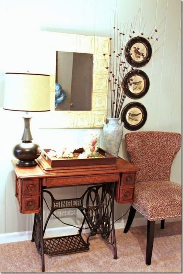 60 Ideas To Recycle Vintage Sewing Machines • Recyclart