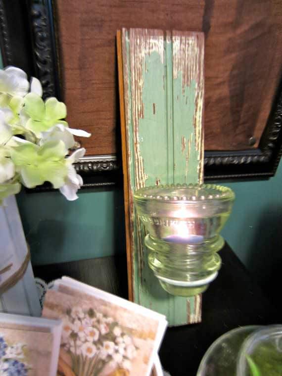 30+ Creative Ideas Using Vintage Glass Insulators 7 • Do-It-Yourself Ideas