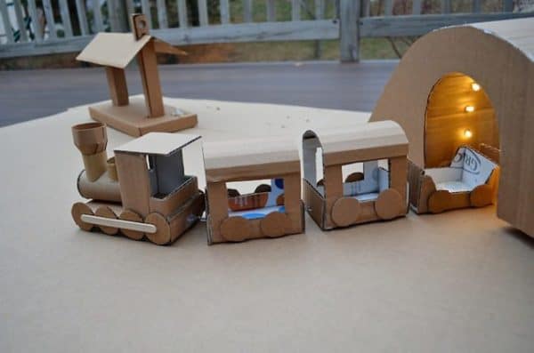 Kids-Fun-with-Cardboard-Train