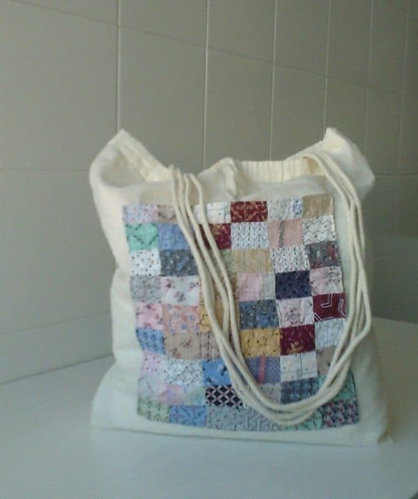 Decorative Scrap Cloth Cotton Bag Can Upcycle Memories 1 • Accessories