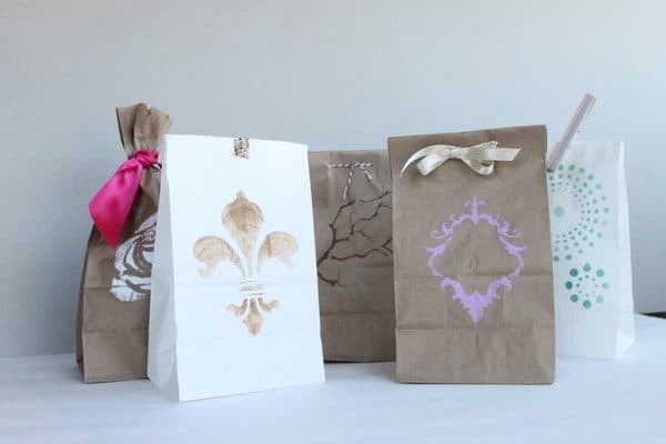 Wrapping Ideas like turning paper bags into gifts is great!