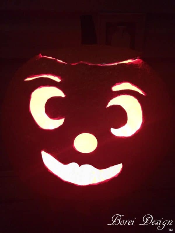 Make this Jack O' Lantern spooky or sweet - your choice!