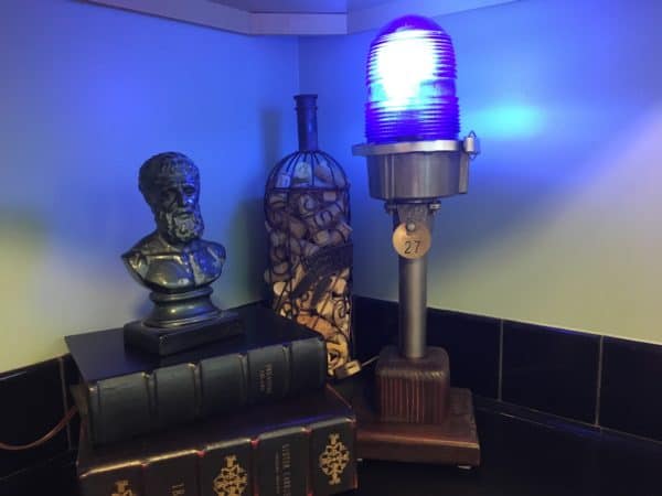 Turn old runway lights into this Upcycled Aviation Lamp.