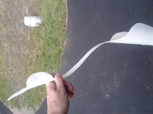 Cut out the PVC pipe birds, sand the edges, use a heat gun to shape the birds, and add artful curves for the long necks.