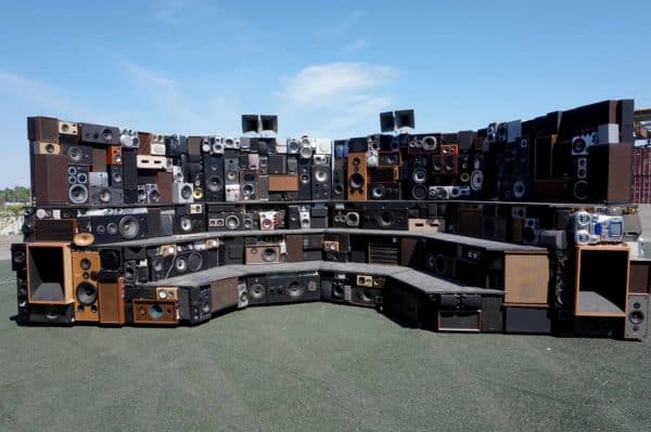 Arena: Mobile Interactive Sound Sculpture 1 • Recycled Electronic Waste