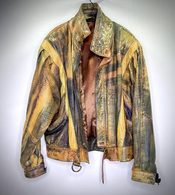 Displayable Wearable Art: Painting on Leather Jackets 17 • Clothing